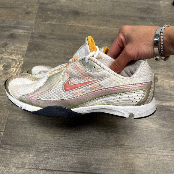 Nike‎ Running Shoes Trainers 316033-161 ORANGE/Pewter/Pink Women’s Size 7 2006 - Picture 2 of 10